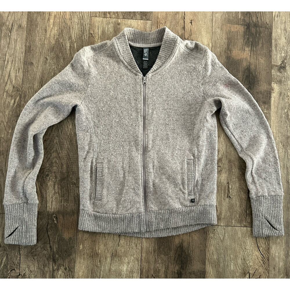 Mountain Hardwear Women’s Small Sarafin Long Sleeve Bomber Sweater Jacket Wool - Picture 10 of 15